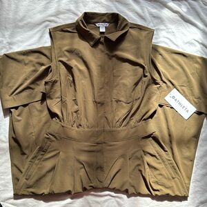 Athleta Olive Branch Brookyln Heights Wide Leg Jumpsuit